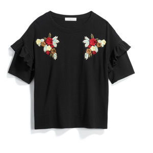 Embroidered Sophie Rue Floral T